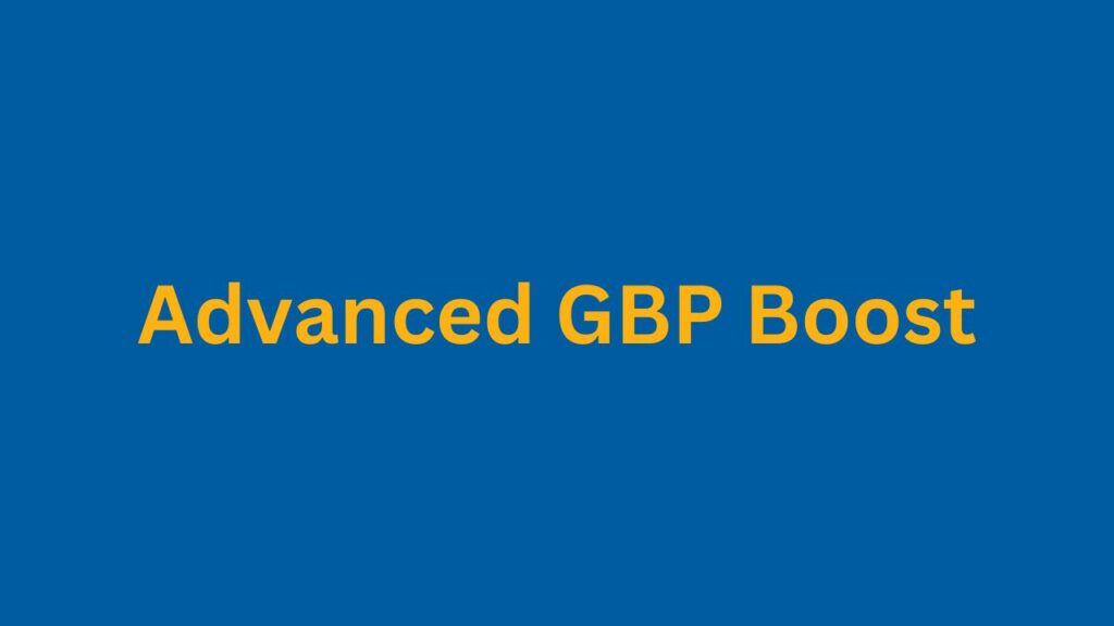 Advanced GBP Boost PI