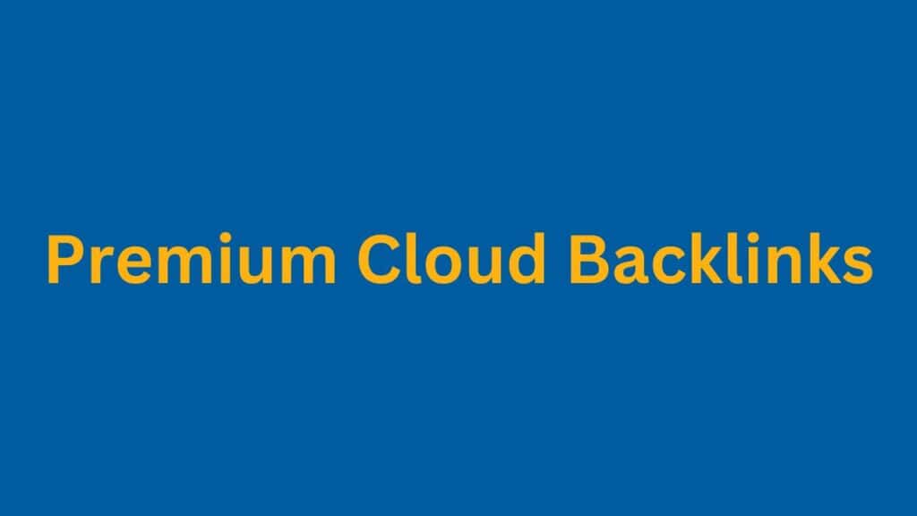 Premium Cloud Backlinks PI