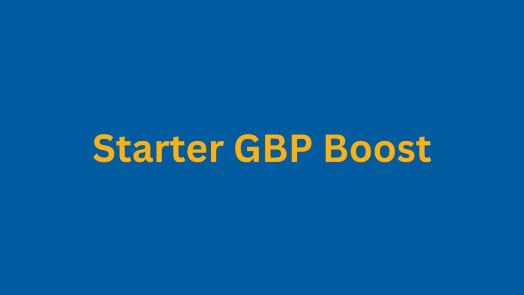 Starter GBP Boost PI