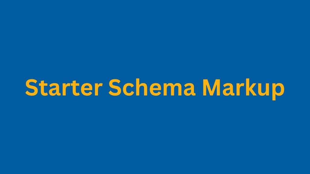 Starter Schema Markup PI