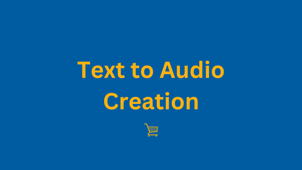 Text to Audio Creation service
