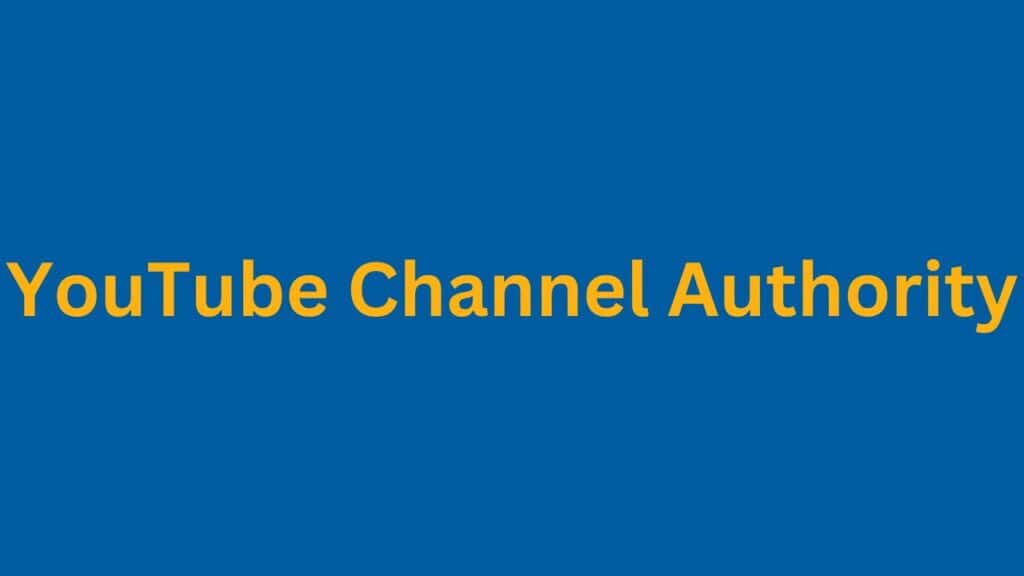 YouTube Channel Authority PI