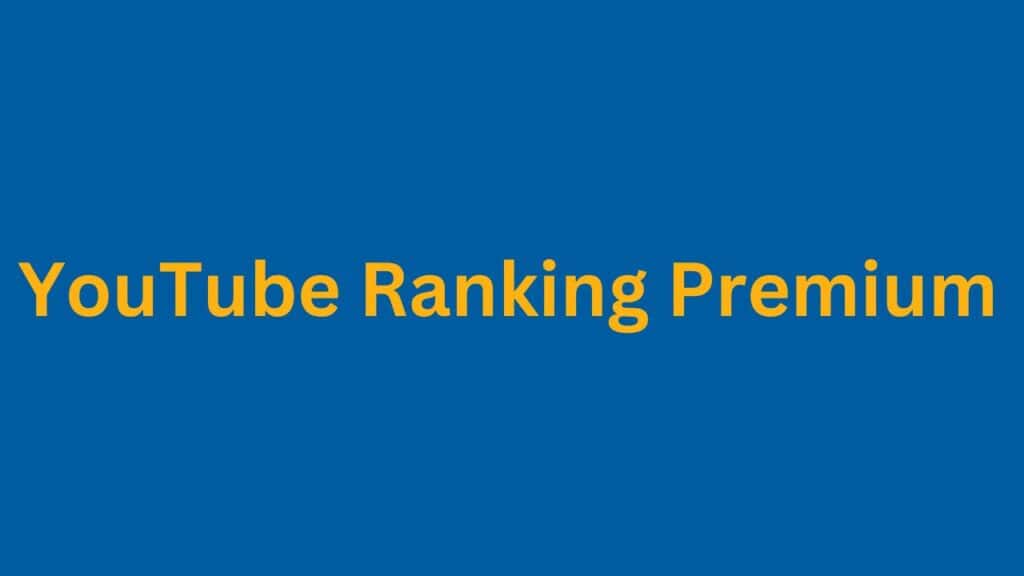 YouTube Ranking Premium PI